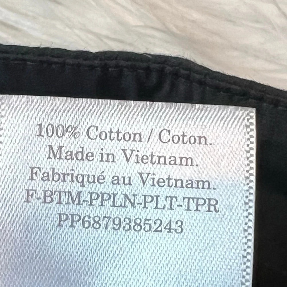 New EVERLANE The Poplin Pleated Taper Pant Black NWT Minimalist Casual Women’s 8 - Picture 11 of 14